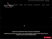 Tablet Screenshot of circoshow.com.br